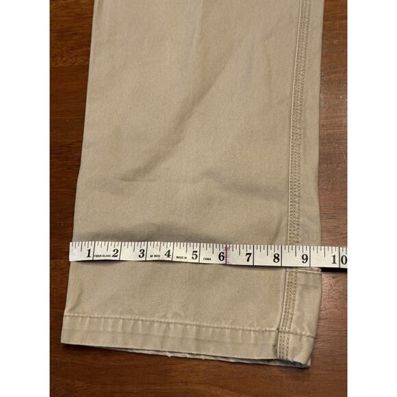 32x30 Mountain Khakis Heavy Canvas Work Pants Tan Small Flaw - Picture 12 of 15